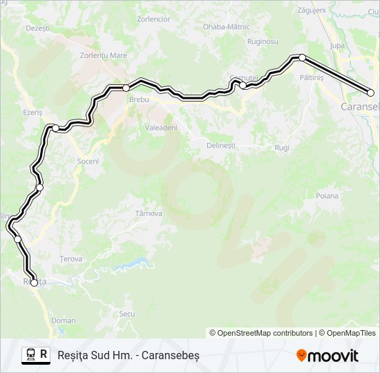 R Train Line Map