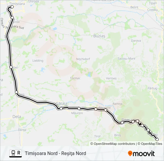 R Train Line Map