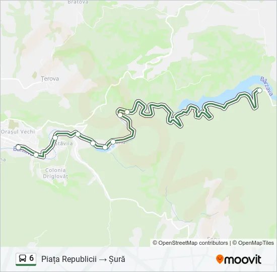 6 Bus Line Map