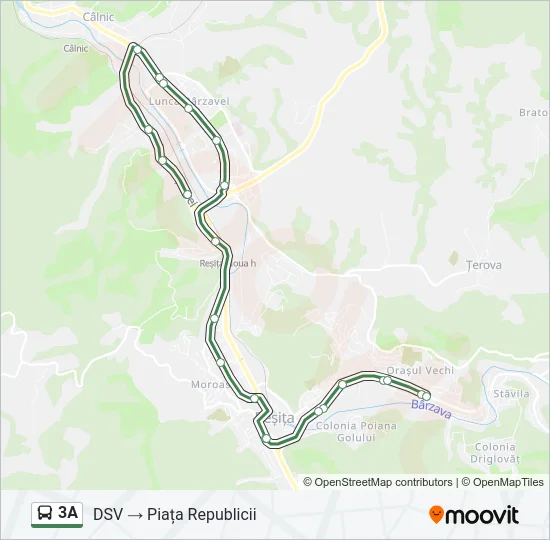 3A Bus Line Map