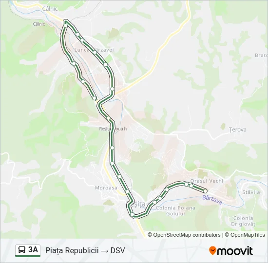 3A Bus Line Map