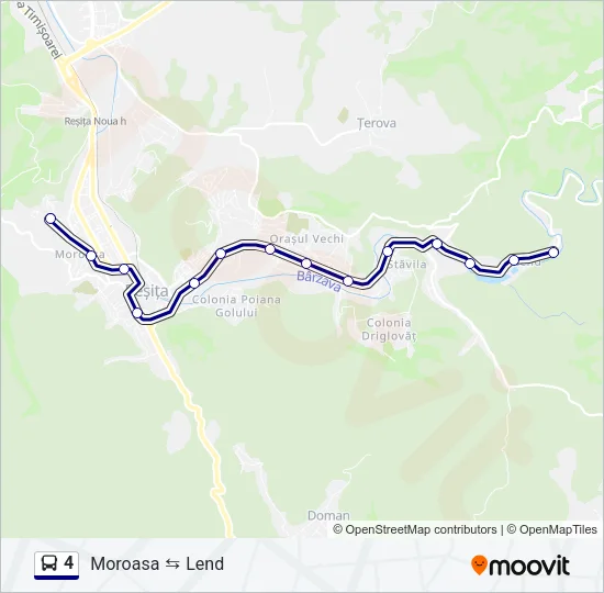 4 Bus Line Map