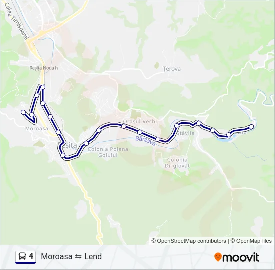 4 Bus Line Map