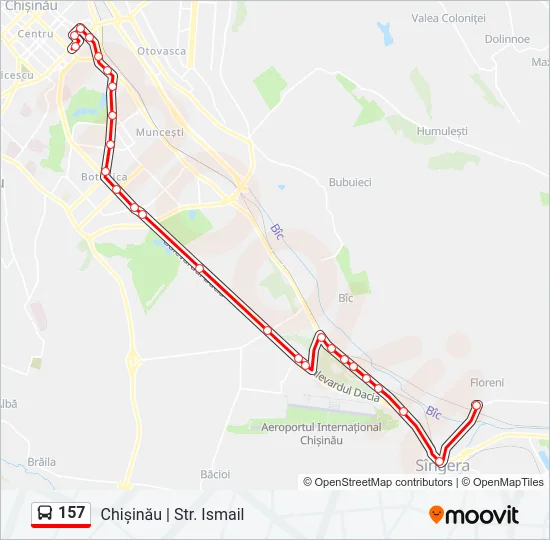 157 Bus Line Map
