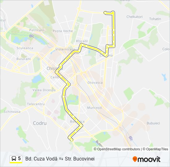 5 bus Line Map