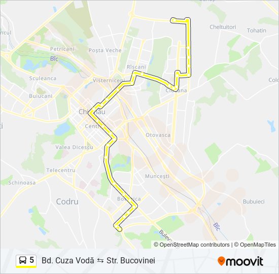 5 bus Line Map