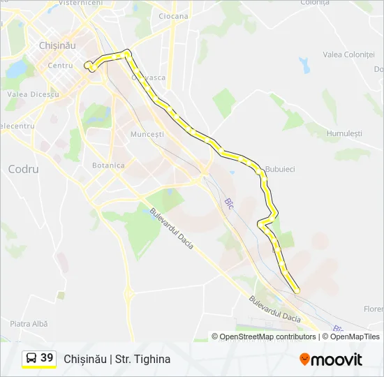 39 Bus Line Map