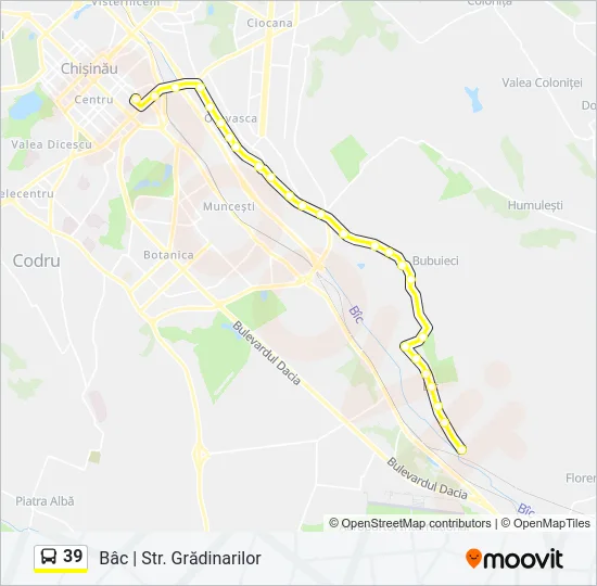 39 Bus Line Map