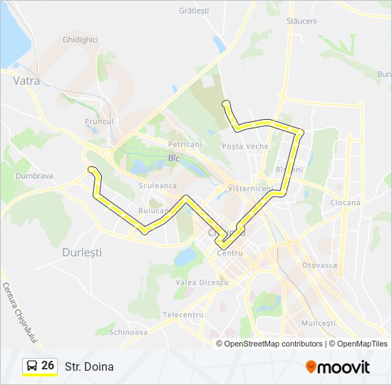 26 bus Line Map