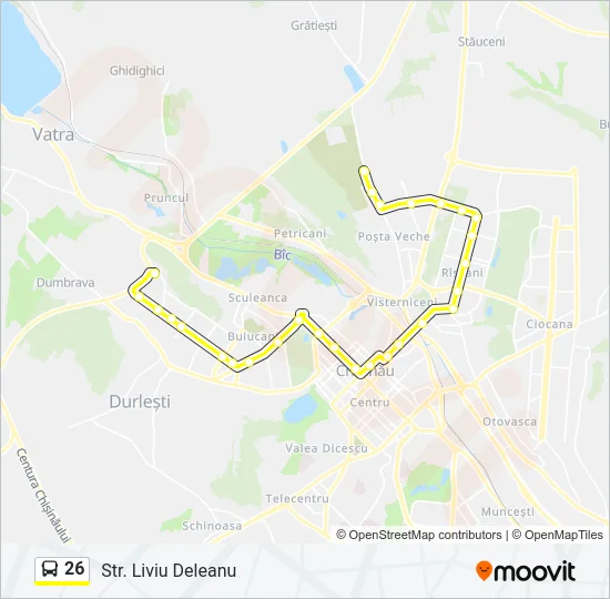 26 Bus Line Map