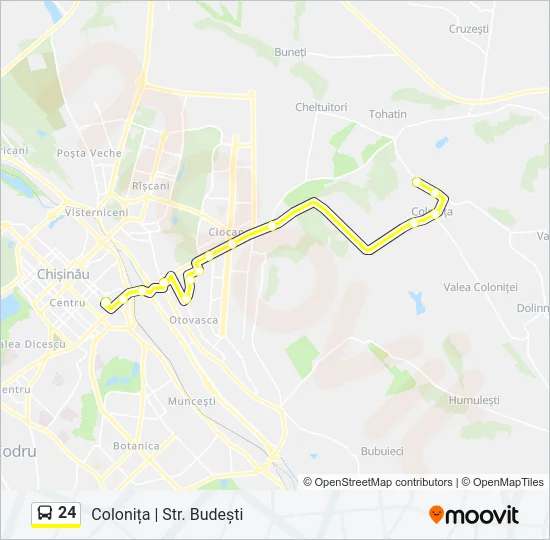 24 Bus Line Map