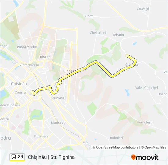 Автобус 24: карта маршрута