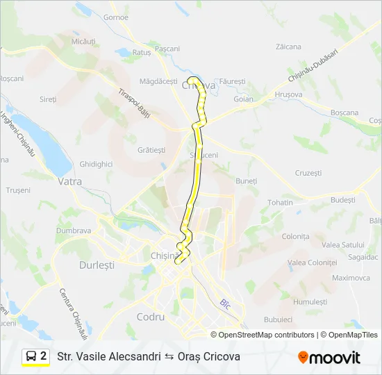 2 Bus Line Map