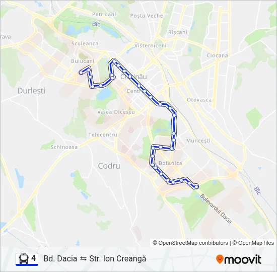 4 Trolleybus Line Map