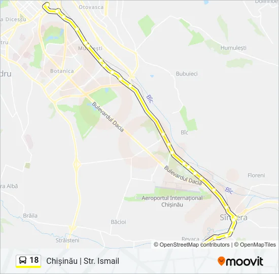 18 Bus Line Map
