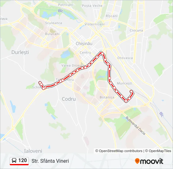 120 Bus Line Map