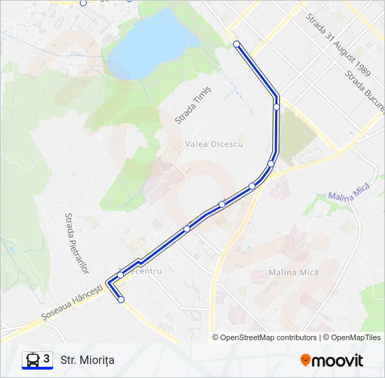 3 Trolleybus Line Map