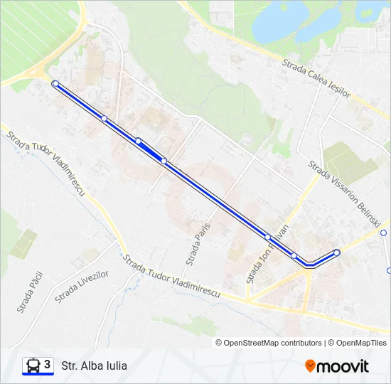 3 Trolleybus Line Map