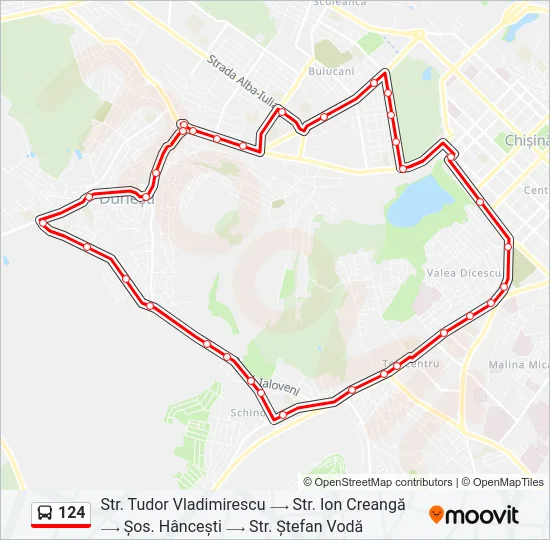 124 Bus Line Map