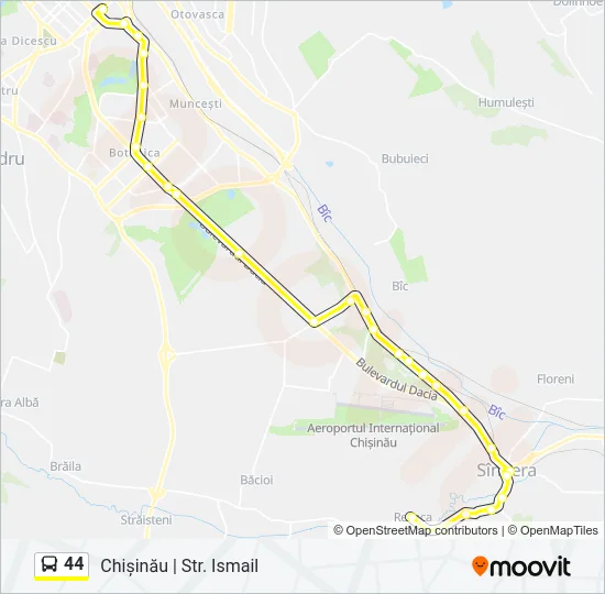 44 Bus Line Map