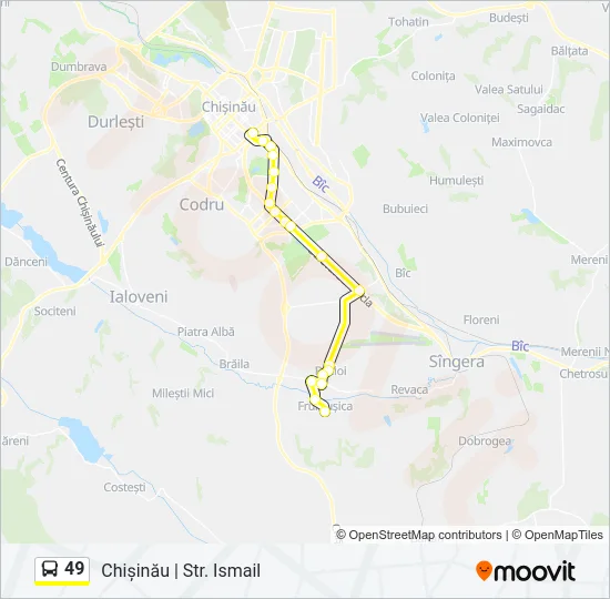 49 Bus Line Map
