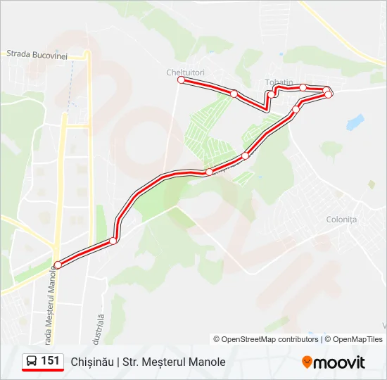 151 Bus Line Map