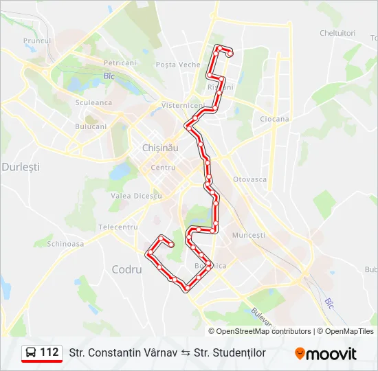 112 Bus Line Map