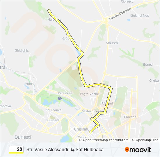 28 bus Line Map