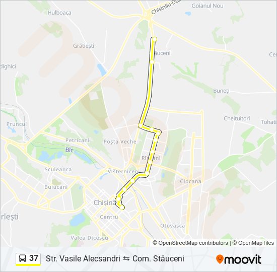 37 bus Line Map