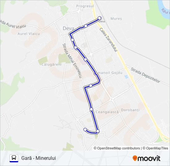 6 bus Line Map