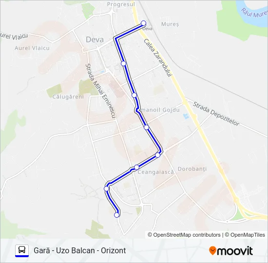 3 Bus Line Map