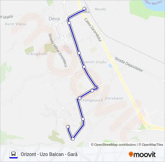 3 Bus Line Map