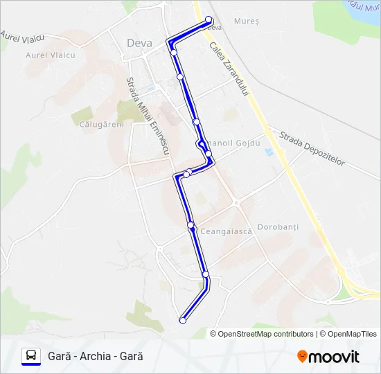 2 Bus Line Map