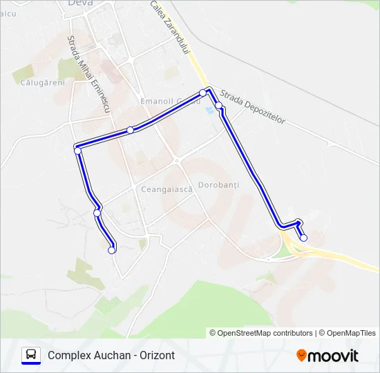 4 Bus Line Map