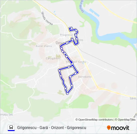 7 Bus Line Map