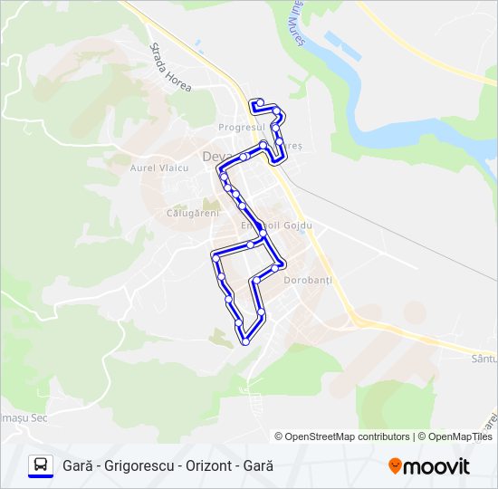 7 Bus Line Map
