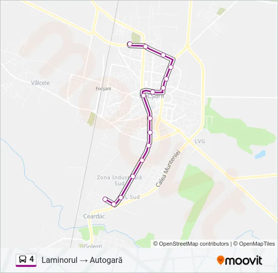 4 Bus Line Map