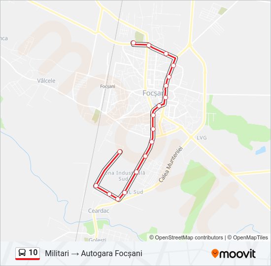 10 Bus Line Map