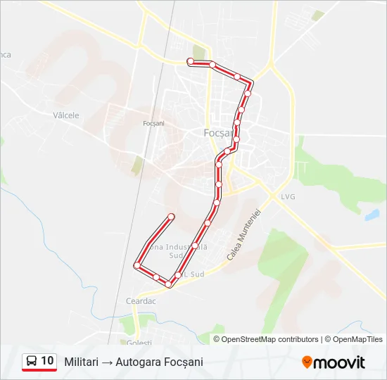 10 Bus Line Map