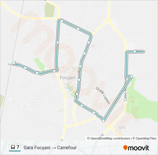 7 Bus Line Map