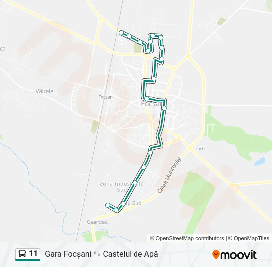 11 Bus Line Map