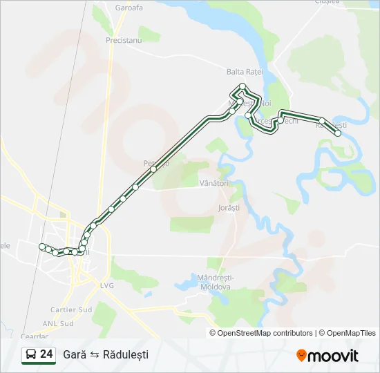 24 Bus Line Map