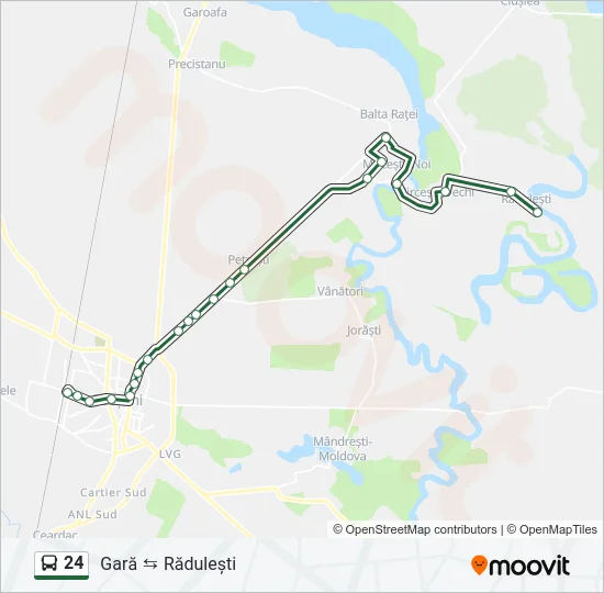 24 Bus Line Map