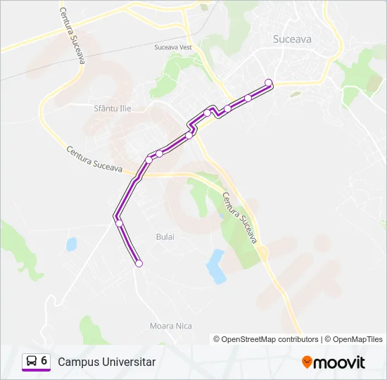 6 Bus Line Map