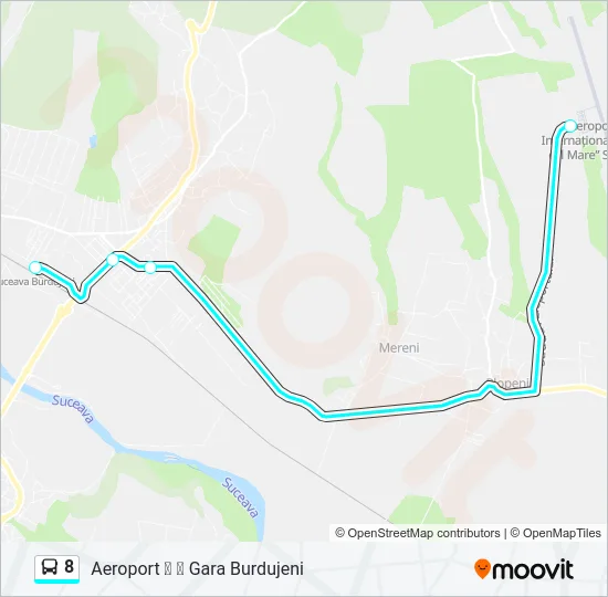 8 Bus Line Map
