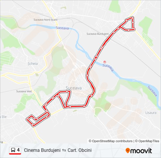 4 bus Line Map