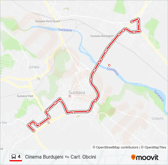 4 Bus Line Map