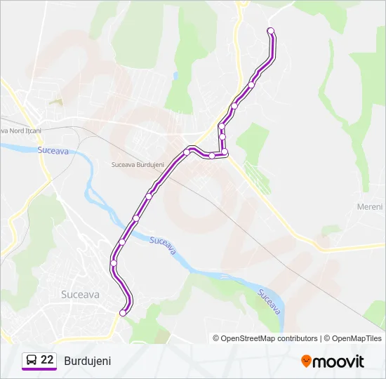 22 Bus Line Map
