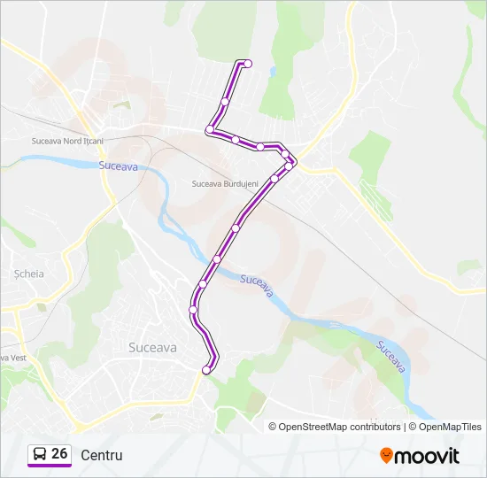 26 Bus Line Map