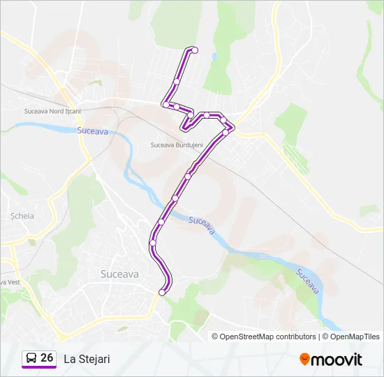 26 Bus Line Map